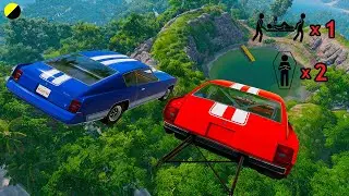 Realistic High-Speed Car Crashes in BeamNG.drive #15 |Ultra Detailed Crash Compilation United States