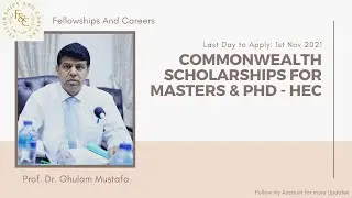 Commonwealth Scholarships for Masters & PhD - HEC