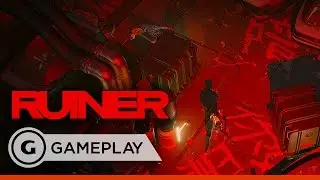 Brutal Action In Ruiner - Gameplay