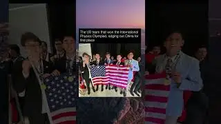 USA team winning gold in physics Olympiad