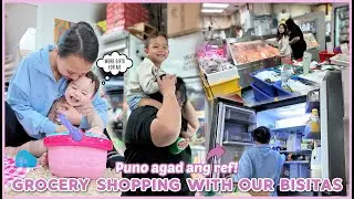 LET'S GO GROCERY SHOPPING WITH OUR BISITAS! MORE REGALO FOR INDI!❤️ | rhazevlogs