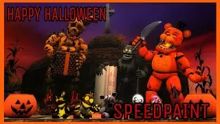 [SFM FNAF] HAPPY HALLOWEEN [SPEEDPAINT]