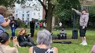 Mess of it live at the Pavilion Gardens @Itsviktus @LivSangster  👿😈🤘