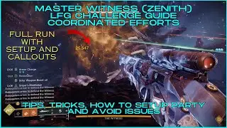 Master Witness (Zenith) Challenge LFG Guide - Coordinated Efforts Master Salvation's Edge Destiny 2