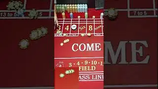 Mastering the Toss: Winning Big in Craps! #shorts