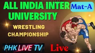 All India Inter University  Wrestling Championship Chandigarh Live Mat -A