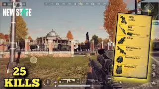 PUBG NEW STATE Mobile Gameplay 🔥 Future Battle Royale Experience (Ultra Graphics) 25 kills 😱