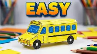 How to Make Easy CAR Paper Craft Model Step by Step !