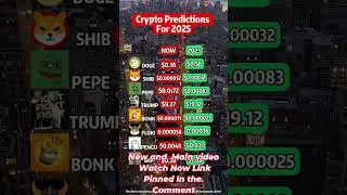 Crypto price prediction for 2025 #pepecoin #pepe #dogecoin #shibainucoin #trump #bonk #pengu #WIF 2
