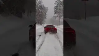 Audi rs5 launch In the snow! #viral #audisport #audirs5 #rs5 #quattro #snow