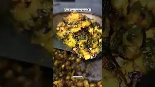 Crispy and roasted karela fry #shorts #misscreative #viral #trending