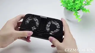 Portable Phone Cooling Stand with Two Fans, Back Clip, Power Bank & Low Noise, for Watching Plays