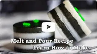 Learn How to Make Monochrome Melt and Pour Soap Cylinders, Step-by-step tutorial