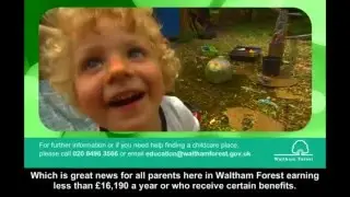 Free childcare for 2 year olds in full day care settings (subtitles)
