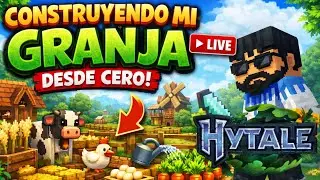 ¿La granja perfecta en Hytale? 🌱 Construcción EN VIVO
