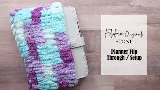 Filofax Original Stone | Personal Rings Flip