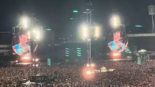 Coldplay (Everglow) Deadicated to Italian Fans Dad live Dublin 🇮🇪 29/08/24