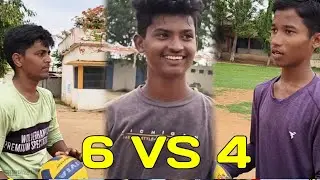 6 VS 4 volley ball match at #NAKARIKALLU SVVR ZPHS | #ajithlalvolleyball #kamalvideos