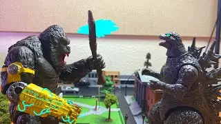 Kong Vs Godzilla Minus One stop motion battle