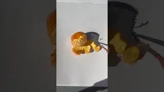 Draw realistic orange 🍊 #artist #shorts #drawing #watercolor #reels #tutorialart