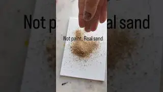 Not Paint. Real Sand Beach Art 🌊