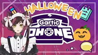【GARTIC PHONE】Let's Draw Some Horror! | VTuber Yumeko Ghost Cat