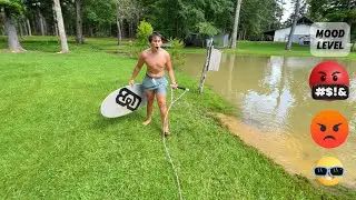 Skimboard Winching: The Wheel Actually Fell Off The Car!