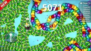 I play snake io and killed snakes 🤗 ||