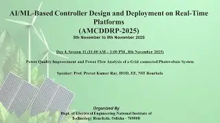 AMCDDRP-2025 : Session 11 by  Prof. Pravat  Kumar Ray, NIT Rourkela