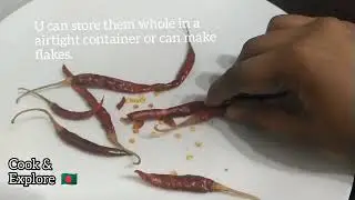 How to make chilli flakes / Microwave hack #1 / Making Crispy Red Chilli flakes microwave hack!