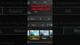INFINIX NOTE 10 PRO PUBG TEST