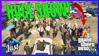 100+ PERSON CAR SHOW IN GTA 5 ROLEPLAY! | JustRP 3.0