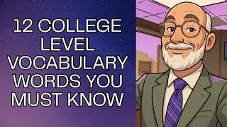 12 College Level Vocabulary Words You Must Know -Whiteboard doodle lesson.
