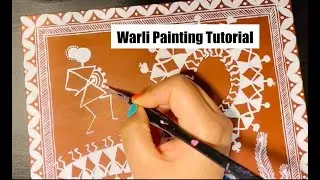Warli Painting for Beginners II Warli Painting on Canvas II Warli Art Tutorial - Music & Celebration