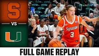 Syracuse vs. Miami Full Game Replay | 2025-26 ACC Women's Basketball