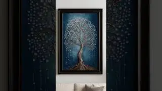 &ldquo;Curious how I made this embossed Tree of Life wall art?&rdquo;#shorts #texturedpainting #art