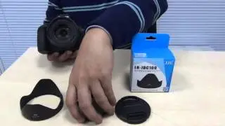 JJC LH-JDC100 with 67mm filter thread adapter on Canon Powershot G3 X