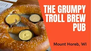 Biggest Pretzel EVER at the Grumpy Troll Brew Pub | Mount Horeb, WI