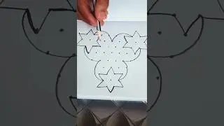 10&times;1dots🌺 simple rangoli designs#rangoli Dots rangoli🌺#muggulu #kolam