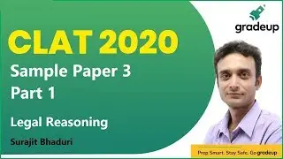 CLAT 2020 | Sample Paper 3 | Legal Reasoning | Part 1 | Surajit Bhaduri |Gradeup
