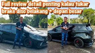 PENERANGAN DETAIL KENAPA NAK PASANG DISC BELAKANG PADA PERODUA MYVI G3 | ADA PROBLEM SEBENARNYA !?