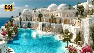 Mediterranean Palace of Serenity: A 4K Oceanfront Escape of Light, Calm & Timeless Beauty | ELR-046