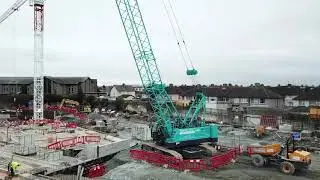 Kobelco Crawler crane and Mantis tower crane