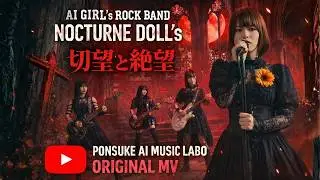 AI GIRL's ROCK BAND NOCTURNE DOLL's最新曲！「切望と絶望」前に進む言葉としてどちらも同じだ！涙よ武器に！私たちは止まらない！あなたも一緒に行こう！オリジナルMV