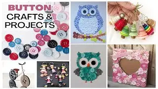 DIY Projects Made With Buttons / Diy Button For your Craft projects #art #diy #craft