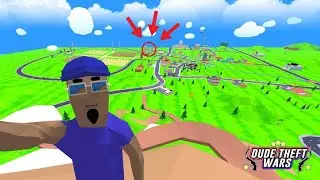 I climbed the highest MOUNTAIN in the game | Dude Theft Wars Funny Moments | Dude Theft Wars Exe