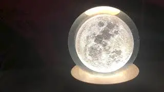 Ночной светильник &laquo;Лунный хрустальный шар&raquo; 3D (обзор Amazon Vine)