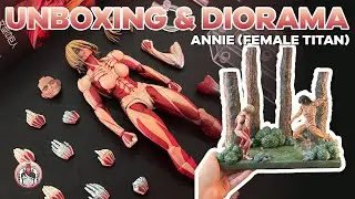 EREN vs ANNIE DIORAMA | Female Titan | Amazing Yamaguchi | Attack on Titan | Speed Unboxing | ASMR