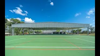 Burnett State College ball court cover