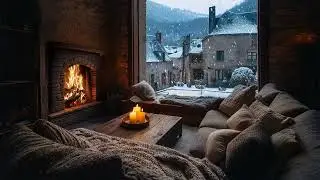 Serene Fireplace Atmosphere | Soft Piano Music & Crackling Fire for Inner Calm